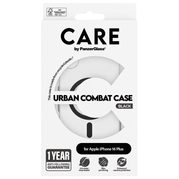 CARE by PanzerGlass Coque Urban Combat MagSafe Apple iPhone 16 Plus - Blue
