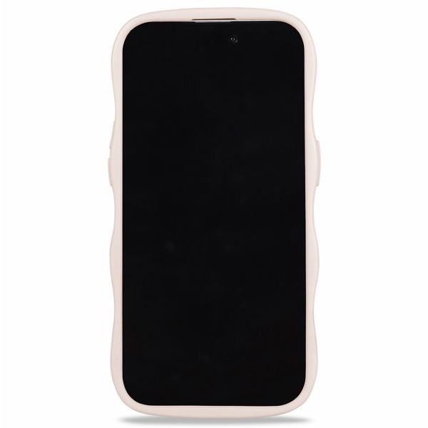 Holdit Coque Wavy Apple iPhone 15 Pro - Light Beige / Mirror