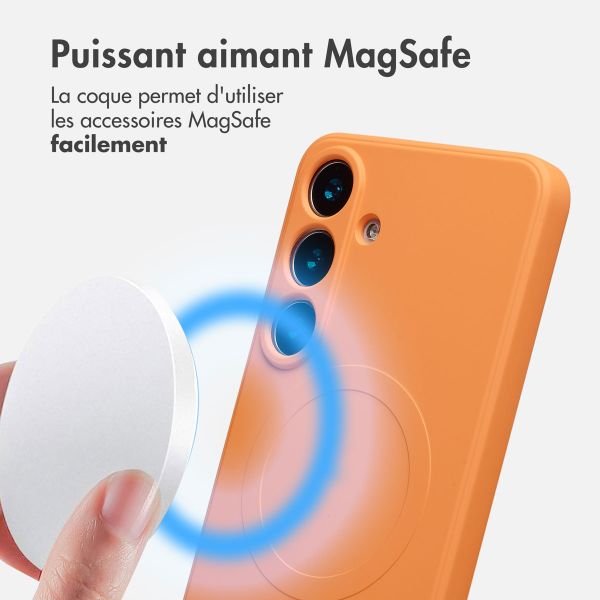 imoshion Coque Couleur avec MagSafe Samsung Galaxy S25 Plus - Orange