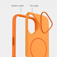 imoshion Coque arrière Color avec Thin MagSafe Ring Apple iPhone 16 - Orange