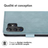 imoshion Étui de télephone portefeuille de luxe Samsung Galaxy S24 Ultra - Bleu clair