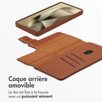 Accezz Étui de télephone portefeuille en cuir 2-en-1 avec MagSafe Samsung Galaxy S25 Ultra - Sienna Brown