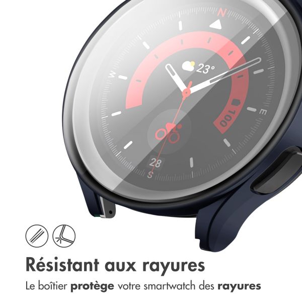 imoshion Coque rigide à couverture complète Samsung Galaxy Watch 4 - 40 mm - Bleu foncé