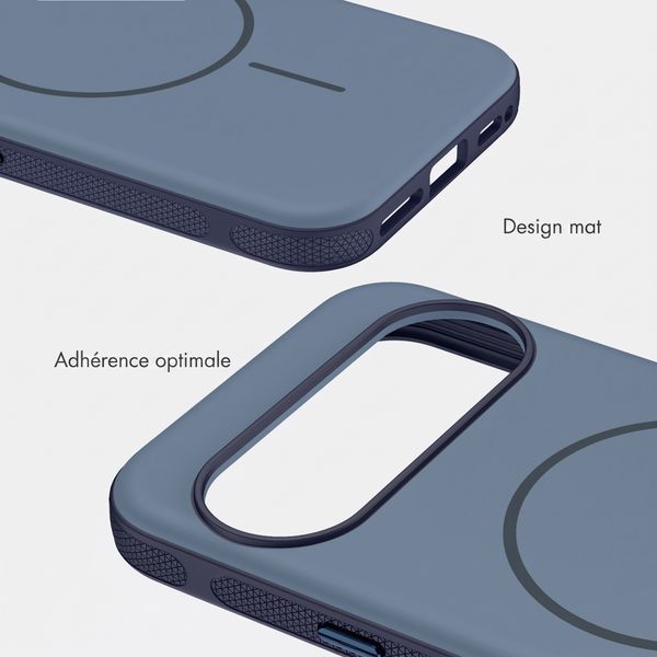 imoshion Coque arrière Color avec Thin MagSafe Ring Google Pixel 11 / 11 Pro / 10 / 10 Pro - Bleu foncé