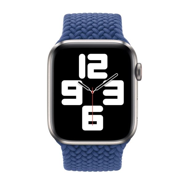 Apple Bracelet Solo tressé Apple Watch | 38/40/41/42 mm - Taille 5 - Atlantic Blue
