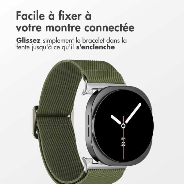 imoshion Bracelet en nylon élastique Samsung Galaxy Watch 8 (40/44mm) / Classic (46mm) - Vert