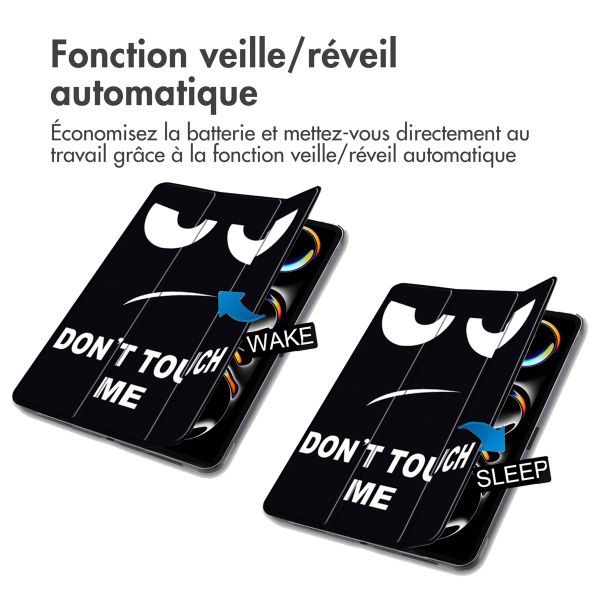 imoshion Coque tablette Design Trifold Apple iPad Pro 11 (2025) M5 / (2024) M4 - Don't touch