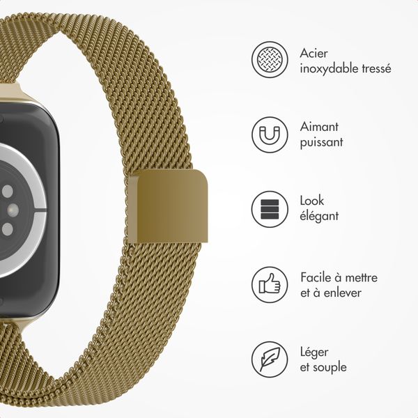 imoshion Bracelet slim Milanese Apple Watch | 38/40/41/42 mm - Doré