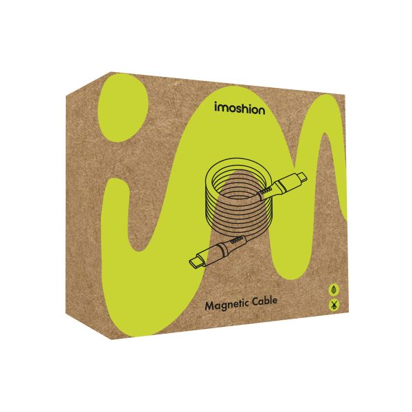 imoshion Câble tressé magnétique - USB-C vers USB-A - 1 mètre - Noir