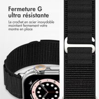 Accezz Bracelet en nylon Alpine Apple Watch | 38/40/41/42 mm - Noir