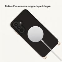 Selencia Coque arrière Rivièra avec MagSafe avec crochets amovibles Samsung Galaxy A17 (5G) / (4G) - Velvet Black