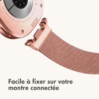 imoshion Bracelet magnétique milanais Samsung Galaxy Watch 9 (40/44mm) / Watch 8 (40/44mm) / Classic (46mm) - Rose Gold