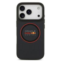 Red Bull Racing Coque en cuir PU maillé MagSafe Apple iPhone 17 Pro - Navy