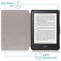 imoshion Étui de liseuse portefeuille Slim Soft Kobo Clara 2E / Tolino Shine 4 - Rose Doré