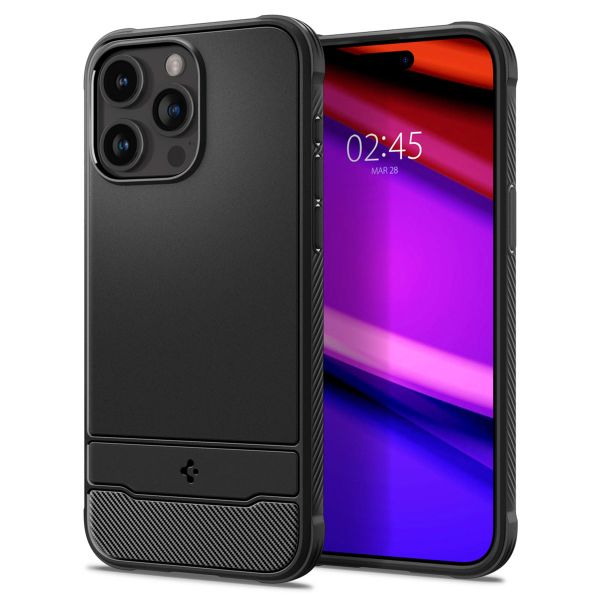 Spigen Coque Rugged Armor MagSafe Apple iPhone 15 Pro - Noir