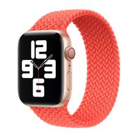 Apple Bracelet Solo tressé Apple Watch | 38/40/41/42 mm - Taille 5 - Electric Orange