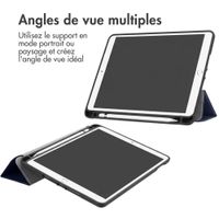 imoshion Coque tablette Trifold Apple iPad 6 (2018) 9.7 pouces / iPad 5 (2017) 9.7 pouces / Air 2 (2014)/Air 1 (2013) - Bleu foncé