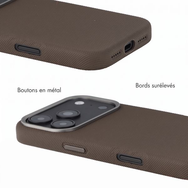 Accezz Coque arrière Mesh avec MagSafe Apple iPhone 17 Pro Max - Marron