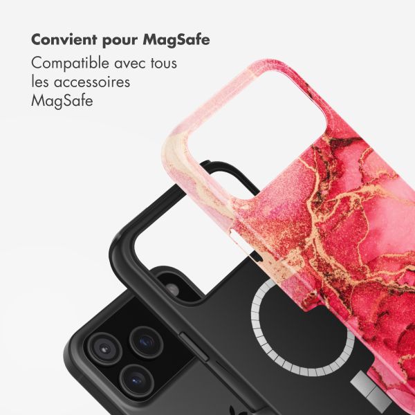Selencia Coque arrière Vivid avec MagSafe Apple iPhone 17 Pro - Rosy Marble
