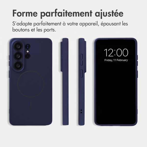 Accezz Coque Grip avec MagSafe Samsung Galaxy S26 Ultra - Bleu foncé