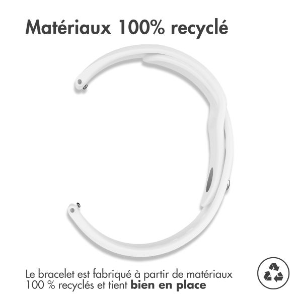 imoshion Bracelet sport en silicone  - Connexion universelle 18 mm - Blanc
