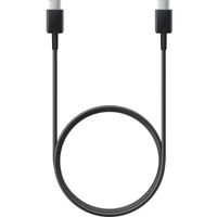Samsung Lot de charge | USB-C vers USB-C - 1 mètre - 25 Watt - Noir + Original l'Adapteur de charge radpide USB-C emballage d'usine - 25 Watt - Noir