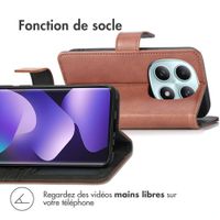 imoshion Étui de télephone portefeuille de luxe Xiaomi Redmi Note 15 (5G) - Marron