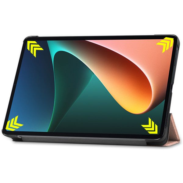 imoshion Coque tablette Trifold Xiaomi Pad 5 / 5 Pro - Rose Doré