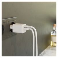 Zens Chargeur compact USB-C / USB-A 30W - Adaptateur secteur - Blanc