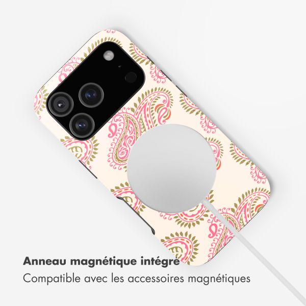 Selencia Coque arrière Vivid avec MagSafe Apple iPhone 17 Pro Max - Paisley Blush