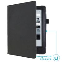 imoshion Étui de liseuse portefeuille en cuir végan Kobo Aura H2O - Noir