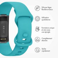 imoshion Bracelet silicone Fitbit Charge 5 / 6 - L - Turquoise