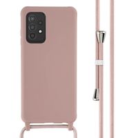 imoshion Coque en silicone avec cordon Samsung Galaxy A52(s) (5G/4G) - Sand Pink