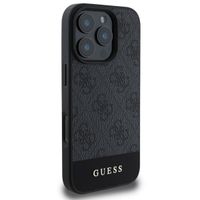 Guess Coque arrière Bottom Stripe 4G Apple iPhone 16 Pro - Gris