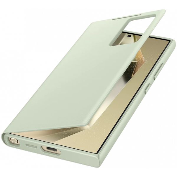 Samsung Original Coque S View Samsung Galaxy S24 Ultra - Light Green