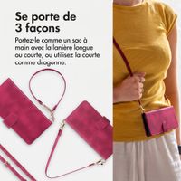 imoshion Etui de télephone portefeuille avec cordon Motorola Moto G77 - Rouge