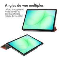 imoshion Coque tablette Trifold Samsung Galaxy Tab A11 Plus - Bordeaux