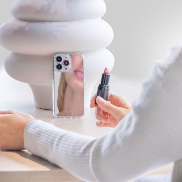 Selencia Coque Mirror Apple iPhone 13 - Argent