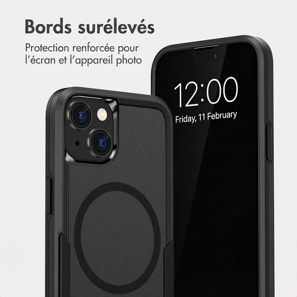 imoshion Coque arrière avec MagSafe Apple iPhone 15 - Noir