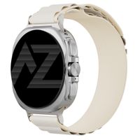 Accezz Bracelet en nylon Alpine Samsung Galaxy Watch Ultra 2 (2026) / Ultra (2024/2025) - Lumière stellaire