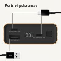 imoshion Ultra Series Aluminium Batterie externe 20.000 mAh - Charge rapide jusqu'à 33 watts - Gold