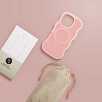 Selencia Coque arrière Wavy avec MagSafe Apple iPhone 16 Pro - Soft Pink