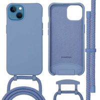imoshion Coque arrière Color avec cordon amovible et MagSafe Apple iPhone 13 - Ash Blue