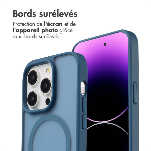 imoshion Coque Color Guard avec MagSafe Apple iPhone 14 Pro - Bleu foncé