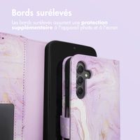 imoshion Étui de télephone portefeuille Design Samsung Galaxy A34 (5G) - Purple Marble