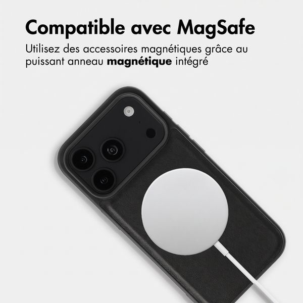 Accezz Coque arrière Edge avec MagSafe Apple iPhone 18 Pro / 17 Pro - Noir