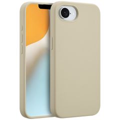 Accezz Coque Liquid Silicone avec MagSafe Apple iPhone 17e / 16e - Stone