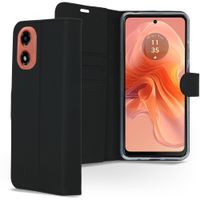 Accezz Étui de télephone Wallet Motorola Moto G04 / G24 - Noir