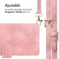 imoshion Etui de télephone portefeuille avec cordon Apple iPhone 16 - Rose