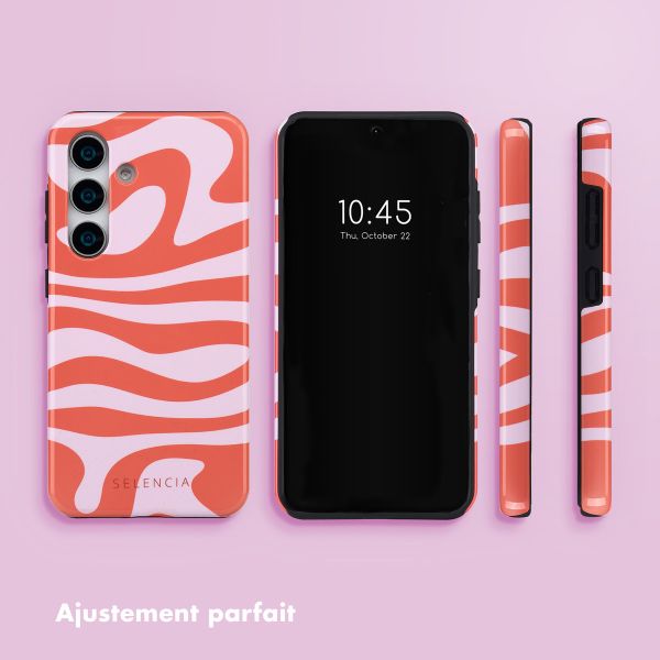 Selencia Coque arrière Vivid Samsung Galaxy S25 - Dream Swirl Pink